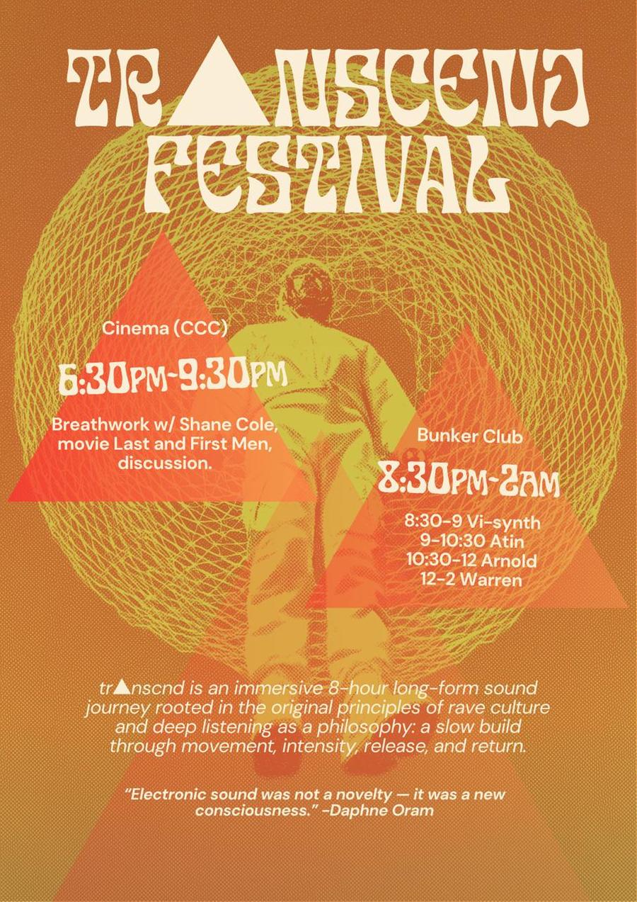 Tr▲nscnd Festival poster
